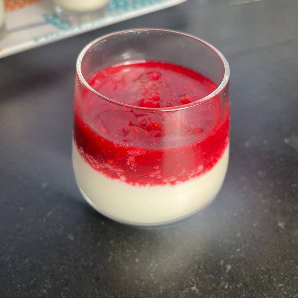 panna cotta framboise au thermomix