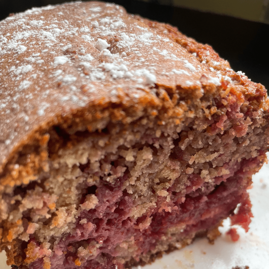 cake framboises et praslines roses au thermomix